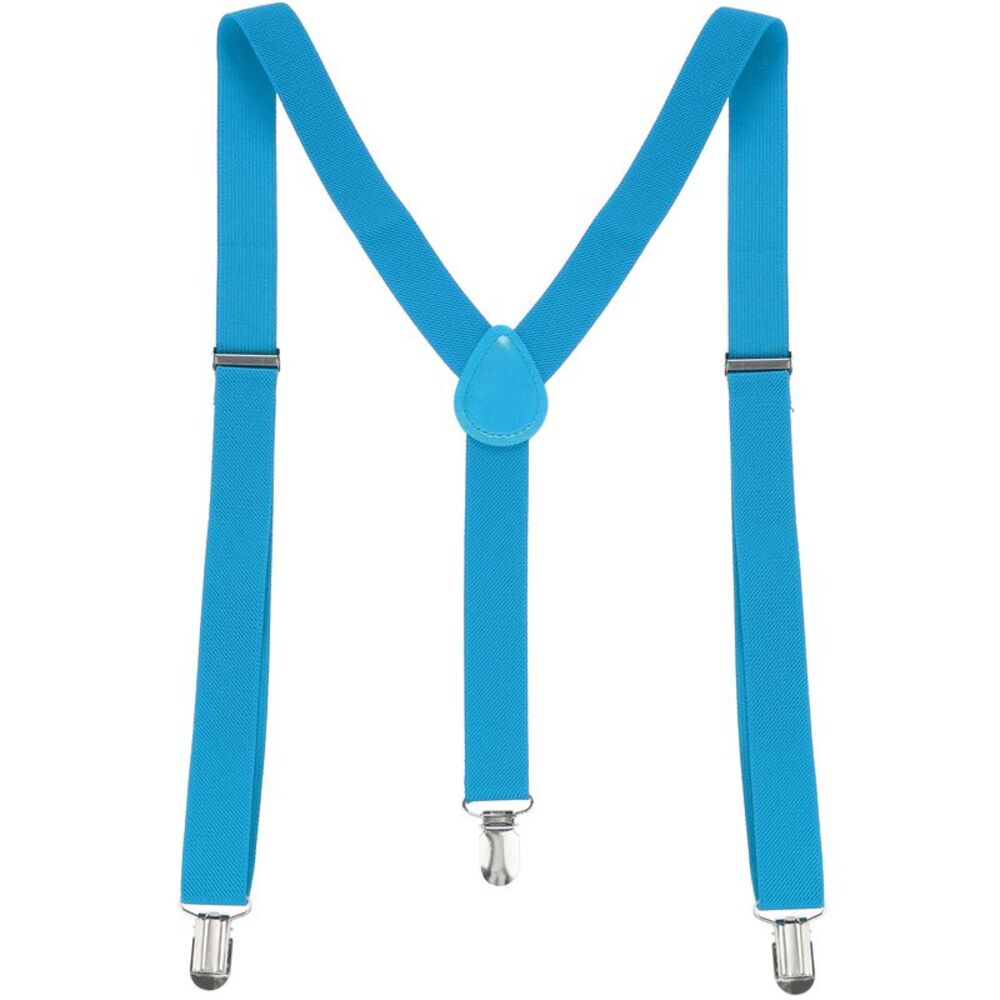 Suspenders Metal Clips Adjustable Elastic Band Y Shaped Suspender Bright Red